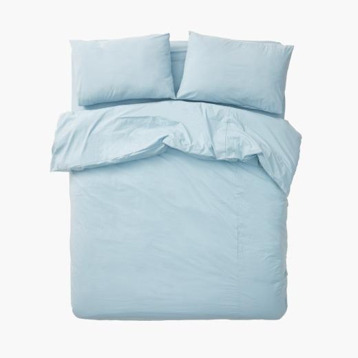 PZG muji sky blue bedding set(SS/Q/K)