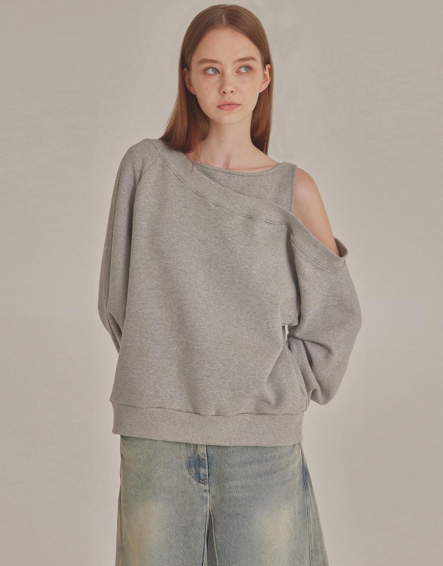 ONE-SHOULDER CUT OUT SWEATSHIRTS