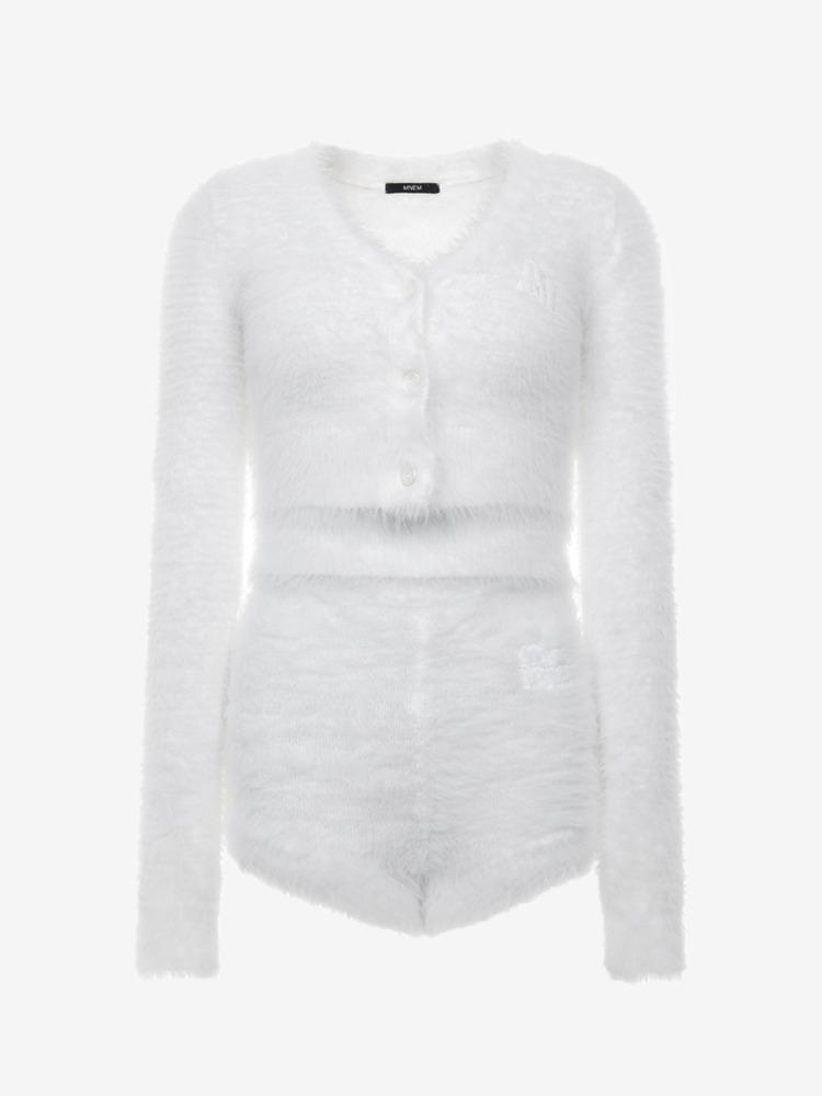 [mnem] fur 3piece set-up (white)