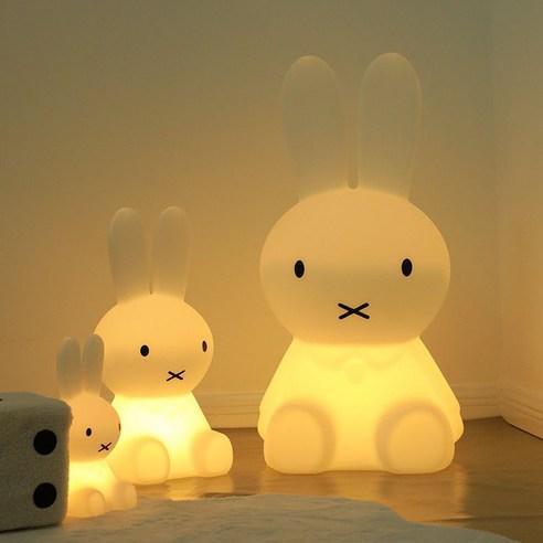 miffy미피 LED 무드등 토끼무드등 토끼조명 침실 수면등 수유등 캐릭터 무선리모컨 집들이 선물 - 무드등 | 쿠팡