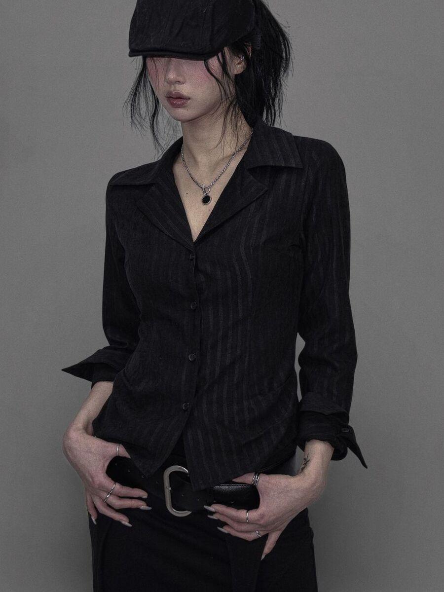 [3COL]Pale Stripe Tailor Shirt 페일 스트라이프 테일러 셔츠