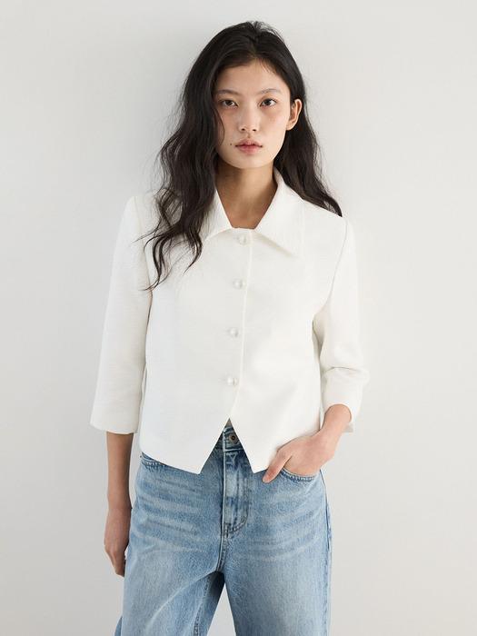 Feminine Tweed Jacket (2color)