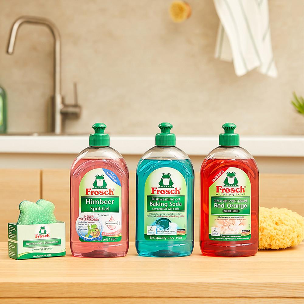 [400만개 돌파] 프로쉬 주방세제 500ml 3개 구성! 민감성피부용 세척력강화용 맨손설거지 개구리세제