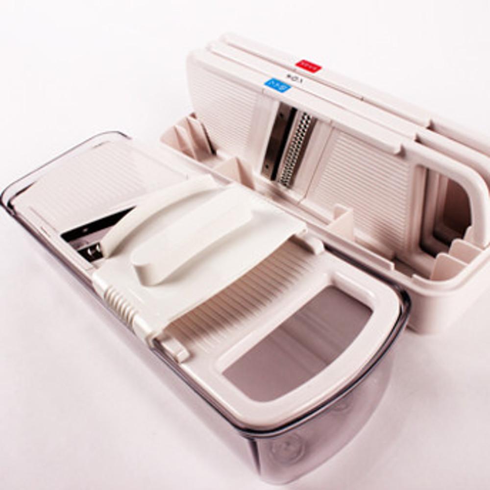 시모무라 채칼 4종세트 화이트 편스토랑 류수영 만능 양배추 강판 슬라이서 가는 굵은 채칼