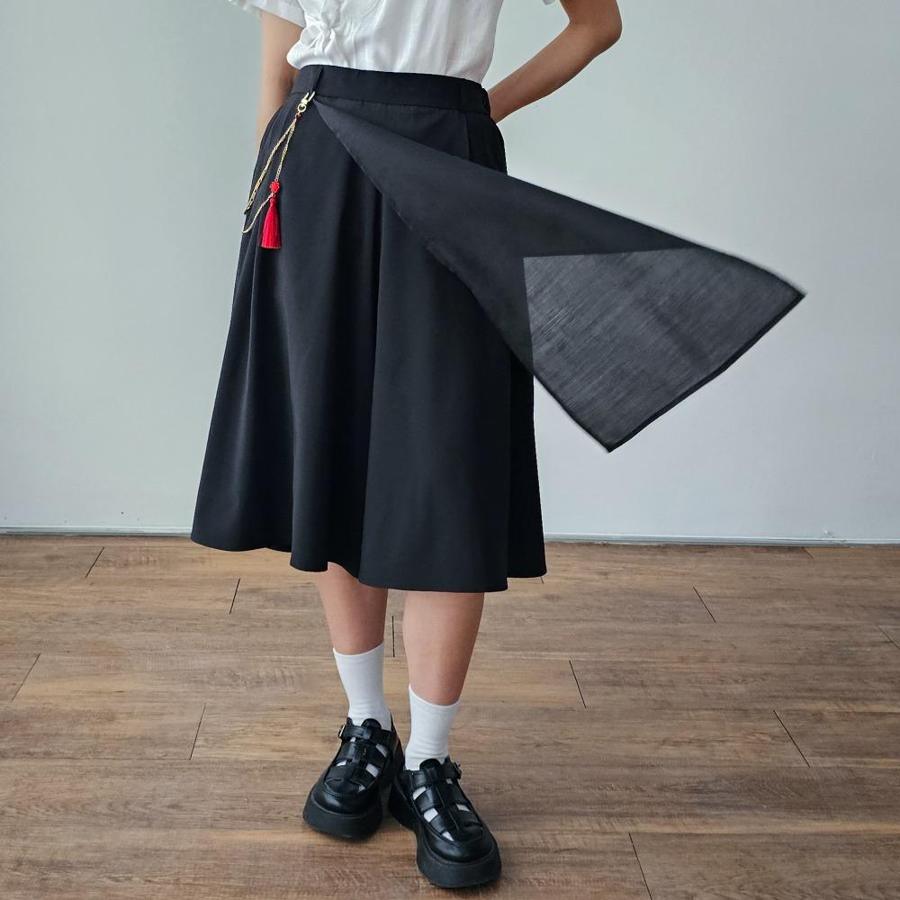 생활한복 짧은 검무 치마바지