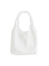 WHITE JACQUARD BAG