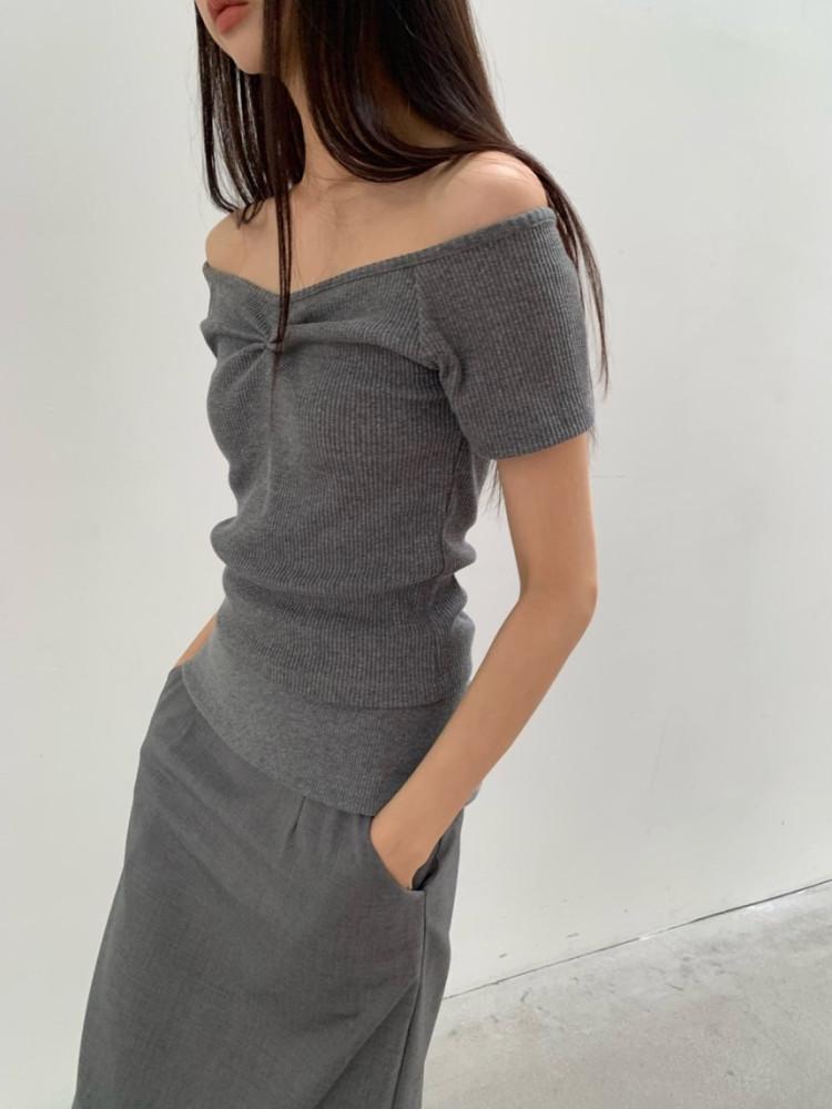 [전컬러당일] breathe 브리드 오프 셔링 티셔츠 투웨이 (3colors)