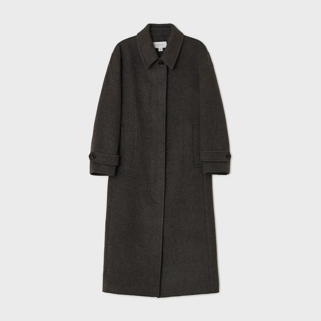 레거시 캐시미어 발마칸 코트 - 브라운