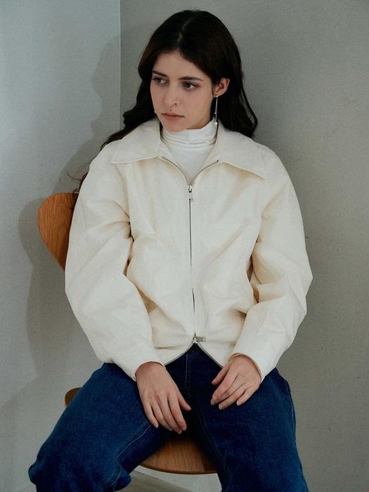 네츄럴 코튼 블루종_CREAM