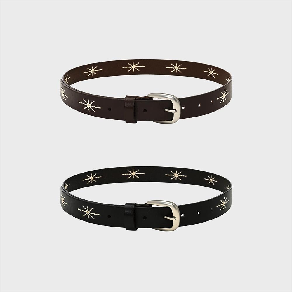 [4차 리오더] STITCH WESTERN BELT (2COLOR)
