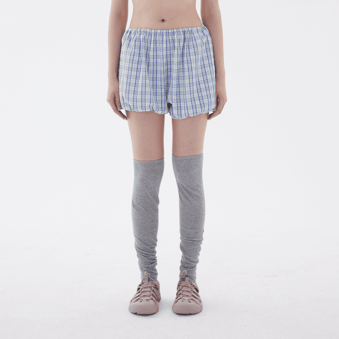 VACANCE PUMPKIN SHORTS, VIOLET (CHECK)