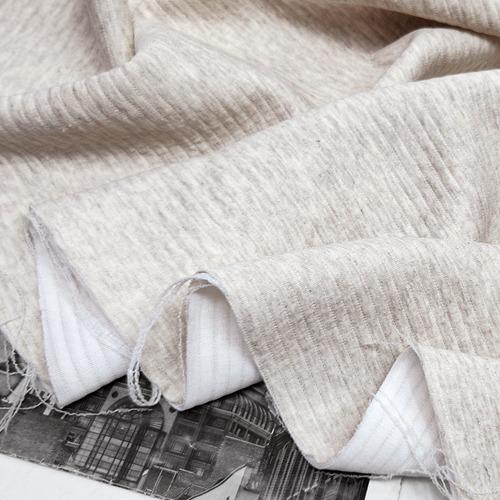 [1625] 엠보 누빔지 5mm 스트라이프 오트밀