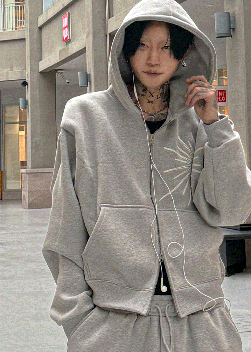 Flame Needlework Collector Set-up Hoody JK. (2color)