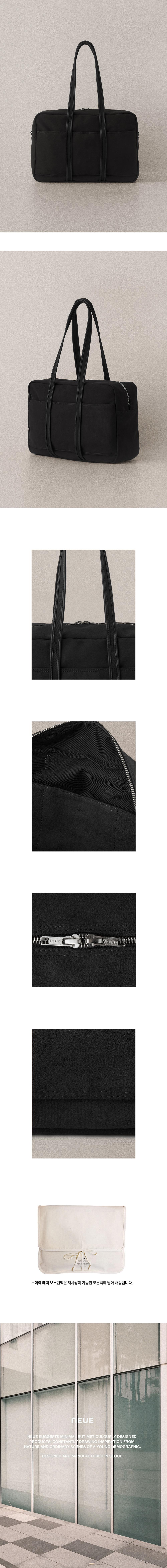 [new 10%] SUEDE BOSTON BAG_black_M