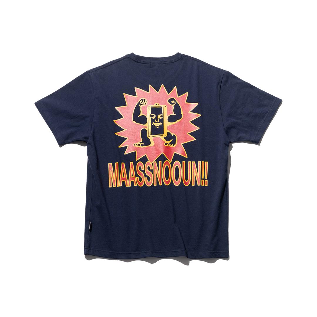 풀 차지드 맨 오버핏 반팔티 티셔츠 네이비