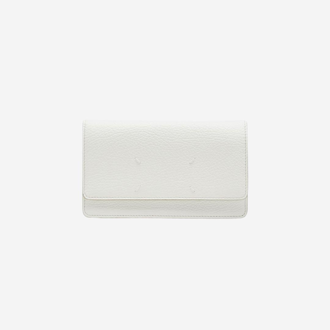 Maison Margiela Four Stitches Chain Flap Wallet White - 22SS