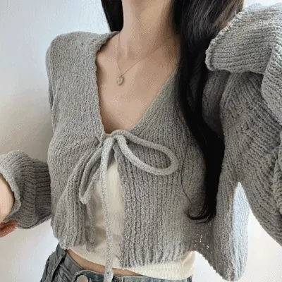 [무려6가지~] 도톰포근 촉감 여리 볼레로 가디건