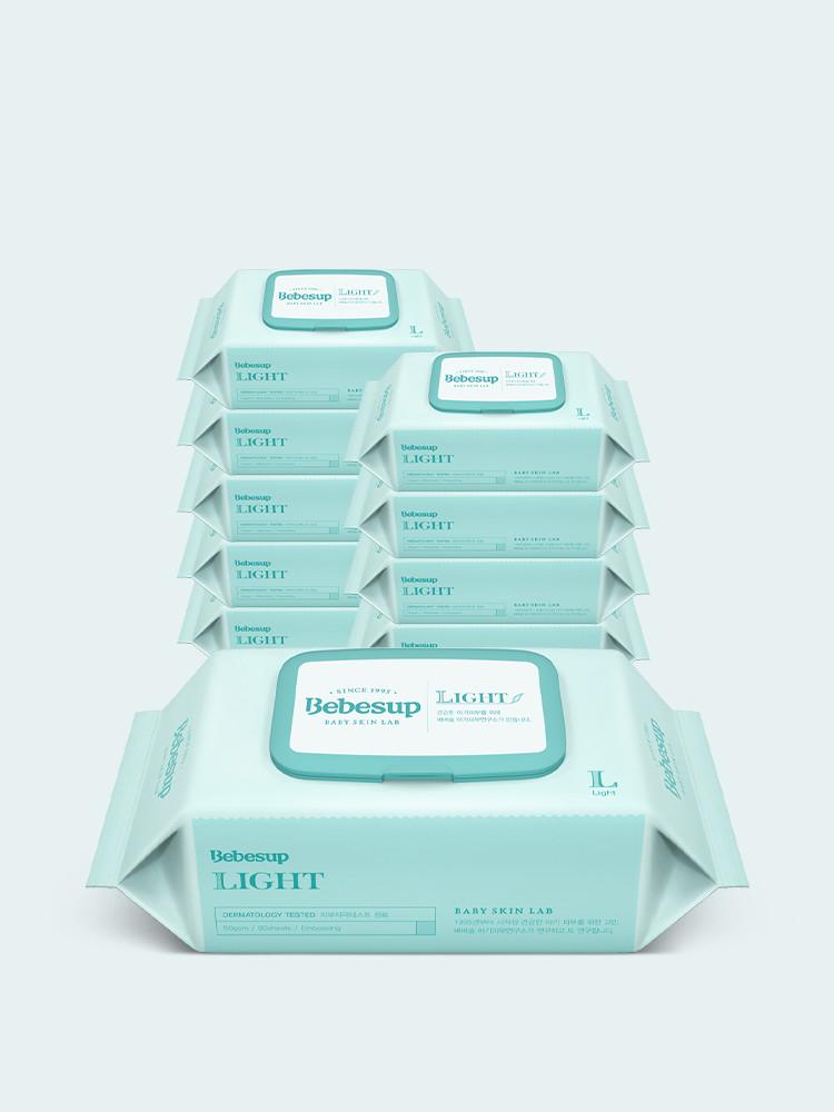 베베숲 라이트 80매 캡 10팩