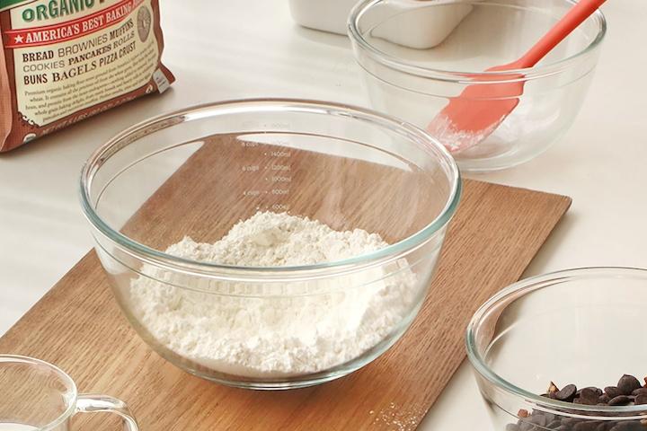 밀리 계량 내열 유리 글라스 믹싱볼 3P세트 (렌지 오븐 사용가능)/ 유리 믹싱볼 샐러드볼