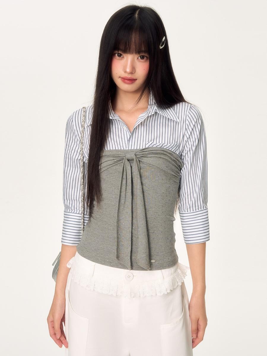 Weekendhub Ribbon Tie Tube Top