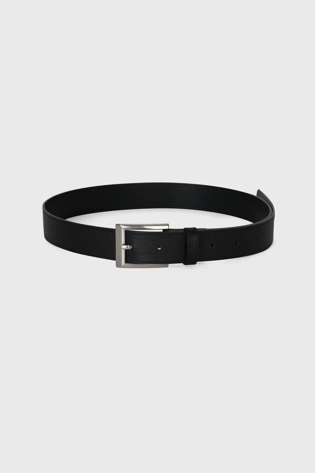 BASIC LEATHER BELT (BLACK)