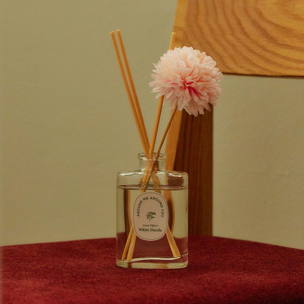 라운드어라운드 포레스트 디퓨저 [화이트대즐] 카네이션 에디션 100ml