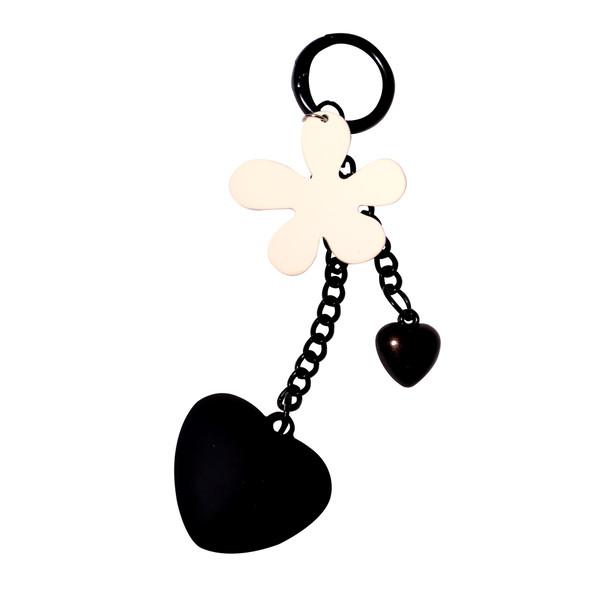 엘두들 하트 블랙 키링