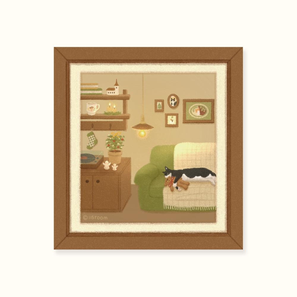 나의 겨울 액자엽서 (낮잠)