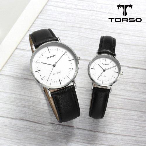 T41L-SSBK 더클래식 쿼츠 커플 워치 남여 가죽 시계