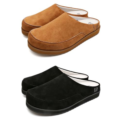 브런 스웨이드 슬리퍼