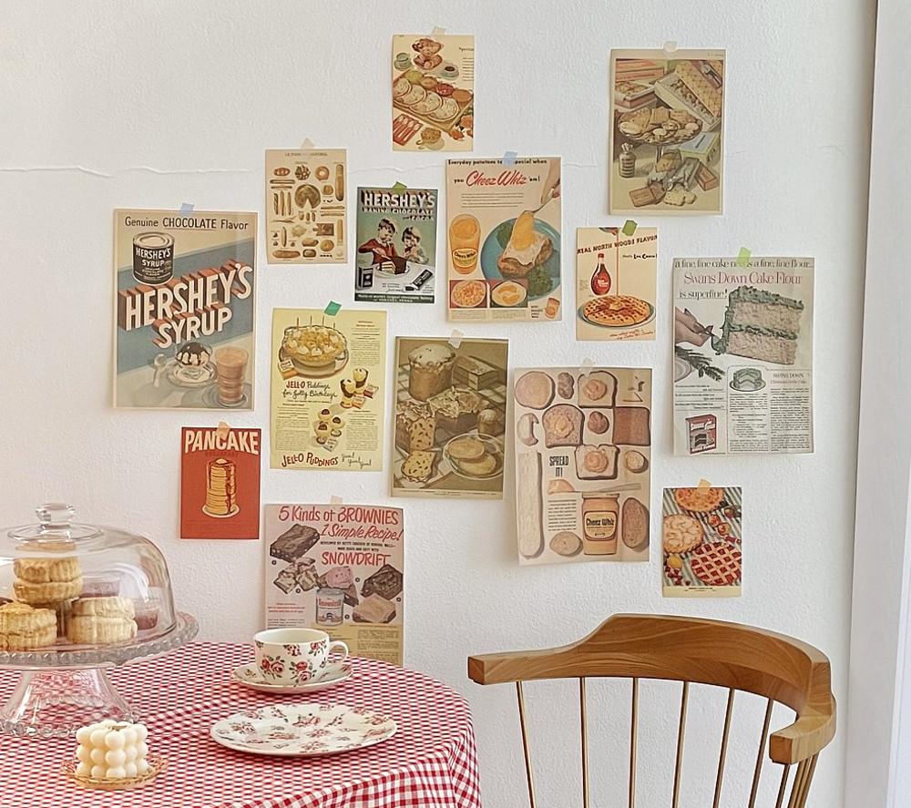 빈티지 디저트 페이퍼 14장 세트