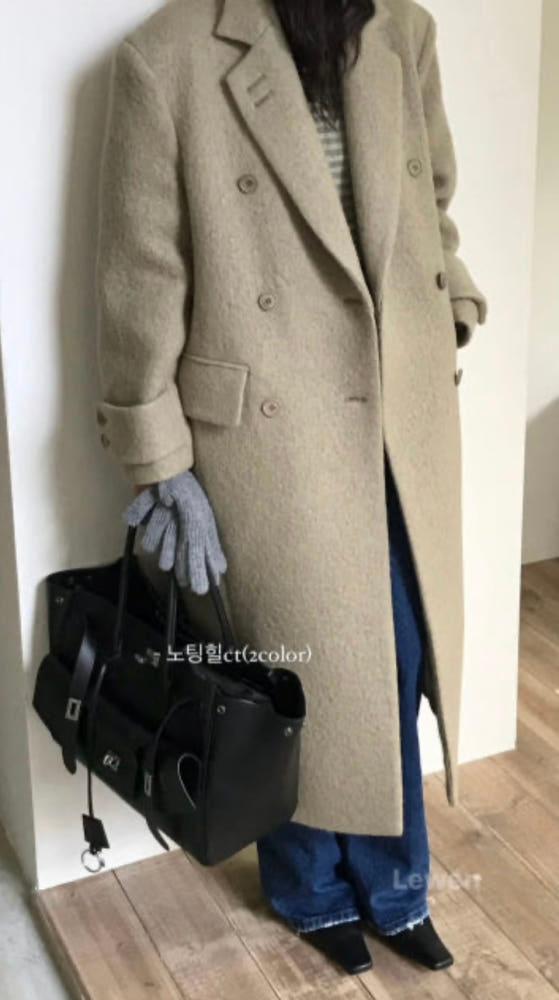 세일 /(카키 1장 당일) 위아 노팅힐 코트 2col 알파카 울 롱 코트
