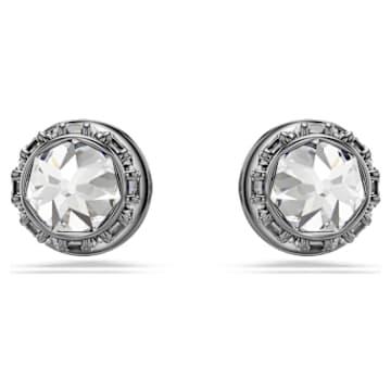 Sublima 스터드 이어링, 스파이크, 화이트, 루테늄 플래팅