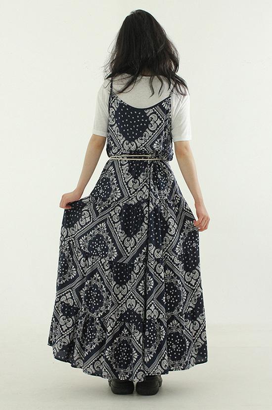 paisley sleeveless maxi ops