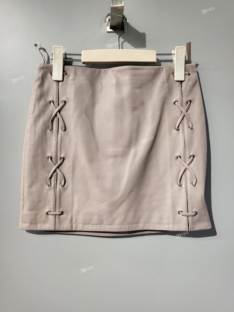 이로 [IRO] 산나 여성 가죽 스커트 SANNA Skirt IOKAA22108BEX