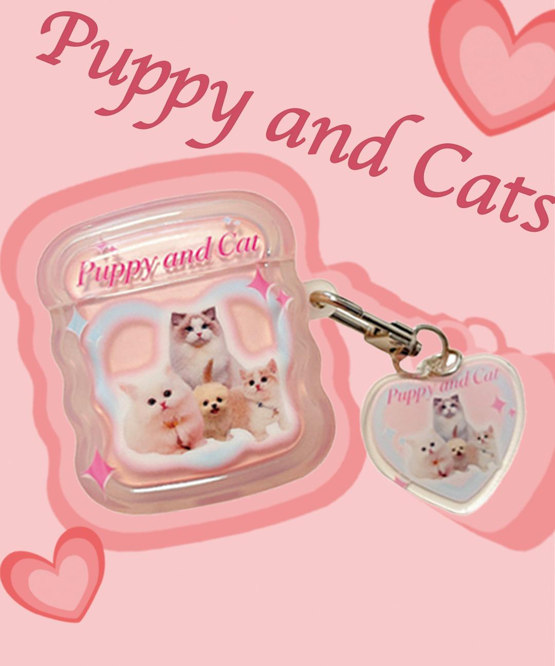 🔥신상입고/특가상품🔥 키치 핑크 고양이시스터즈 에어팟케이스 귀여운 하이틴 이쁜 예쁜 러블리 고양이 심플한 댕냥이 에어팟 에어팟2프로 에어팟프로 에어팟3 이어폰케이스