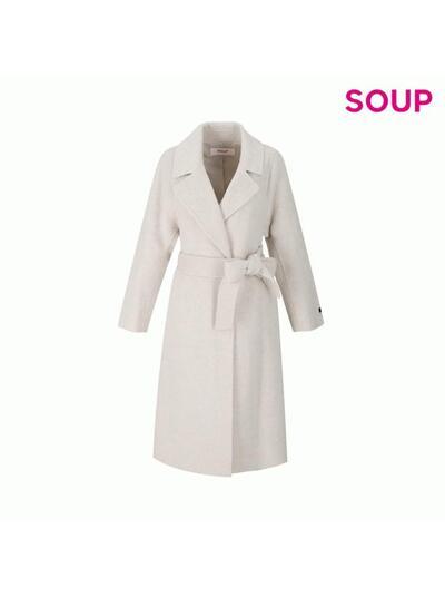 SOUP 벨티드 롱 울코트_S SBBHC89
