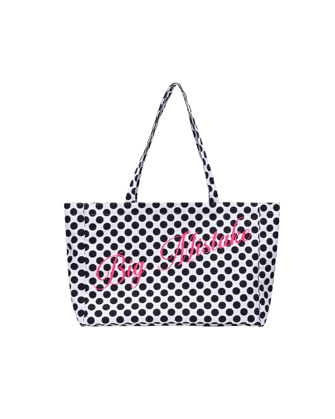 [B-GRADE] DOT PATTERN BIG TOTE BAG