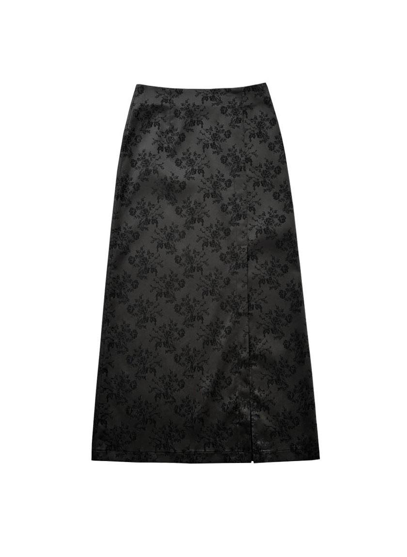 루루서울 Shine Rose Slit Skirt (3 Colors)