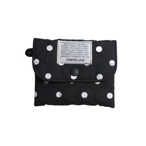 소월리안(SOWORLIAN)  똑딱미니파우치_ 블랙도트 - 사이즈 & 후기 | 무신사