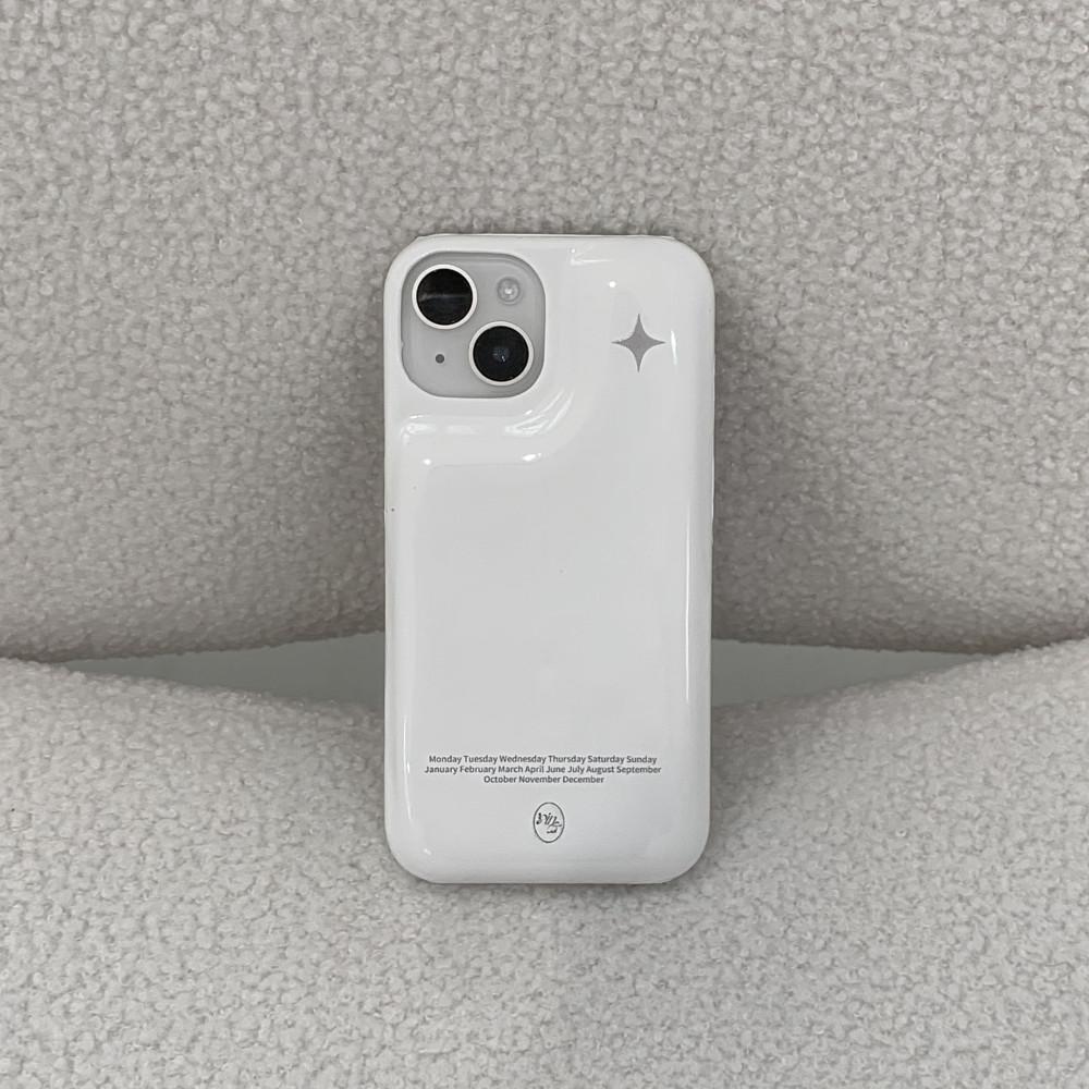 [Soap phone case] PinOf white