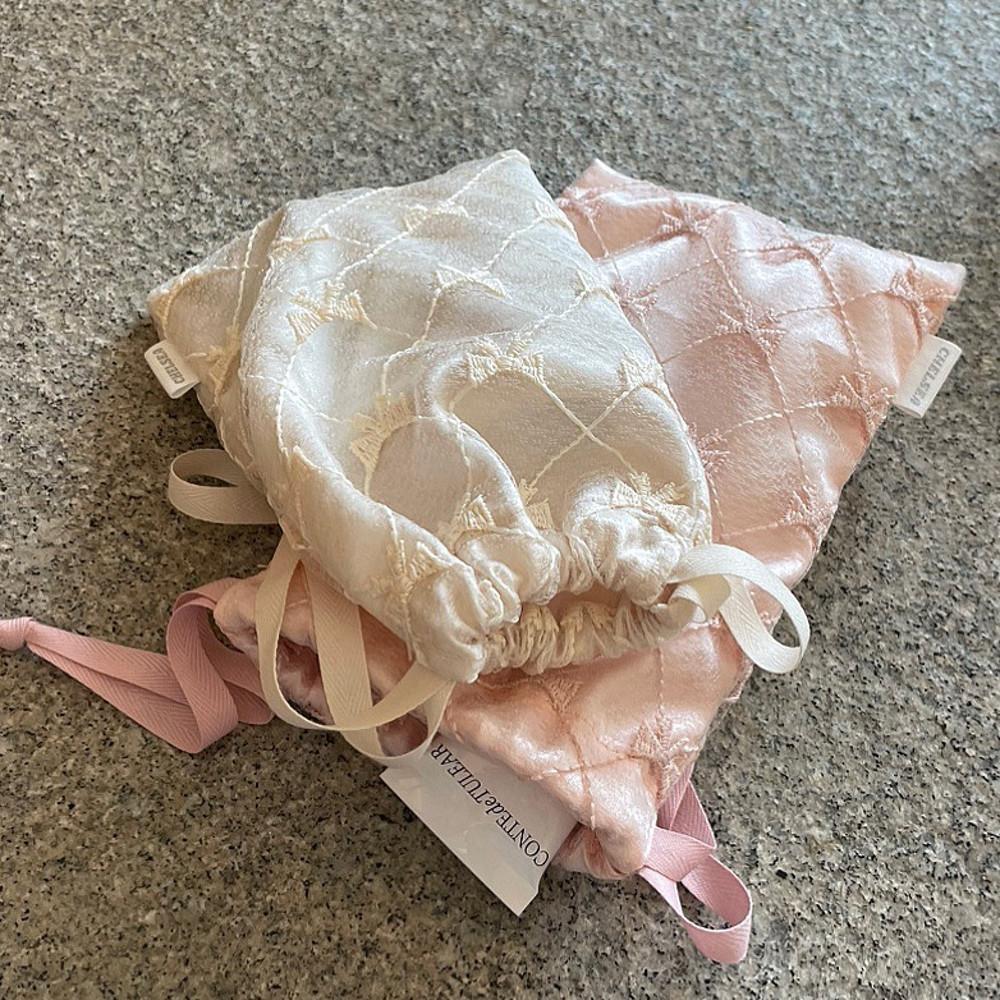 New satin ribbon pouch