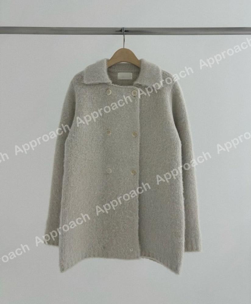 [어프로치] 레이나 더블 니트 코트 원피스 2color