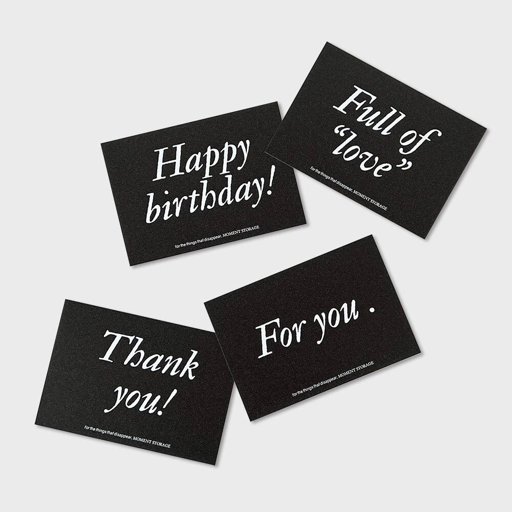ANALOGUE SIMPLE MESSAGE CARD 아날로그 심플 메세지 카드 편지지