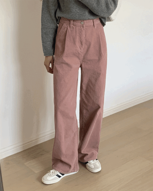 ( 𝐛𝐞𝐛𝐞 𝐣𝐞𝐚𝐧.𝟑𝟔 / 5colors-! ) 케일러 핀턱롱코듀로이와이드팬츠pt