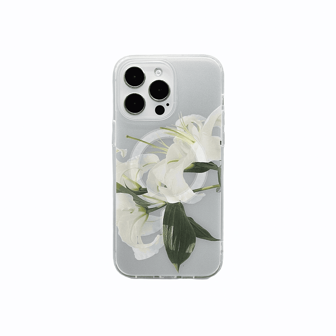 맥세이프 케이스 : 흰 백합