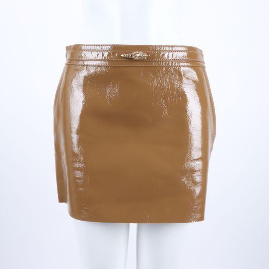 구찌 샤이니 레더 미니 스커트