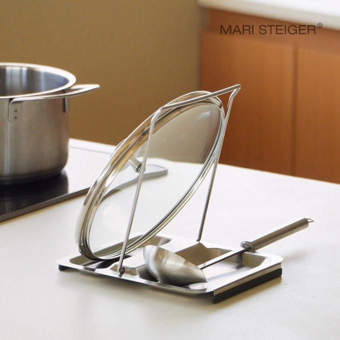 요리는 편리하게,주방은 깔끔하게! 냄비뚜껑&조리도구 거치대