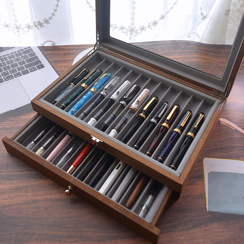 만년필 보관함 펜트레이 12구 23구우드 펜박스 나무상자 우드박스
