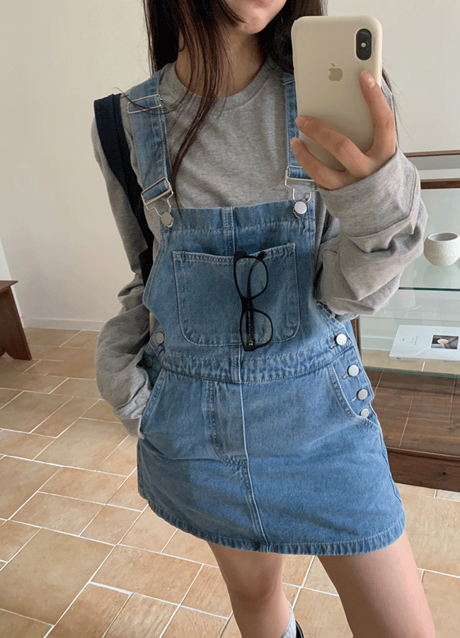 Barnet mini overall skirts (1color)